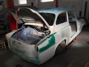 Škoda 445 (Spartak) renovace